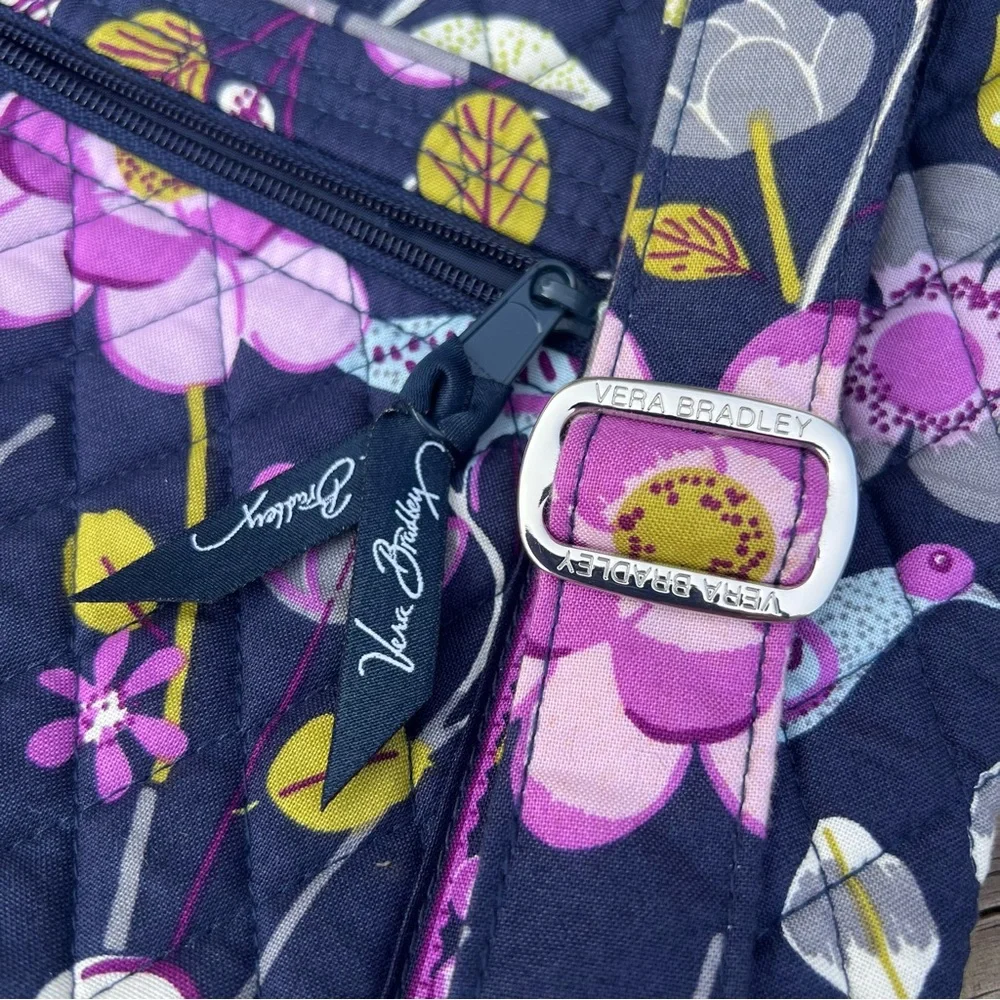 - Vera Bradley Nightingale Floral Purple Crossbody Purse! NEW!